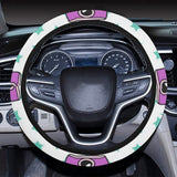 Camera Pattern Print Design 03 Car Steering Wheel Cover