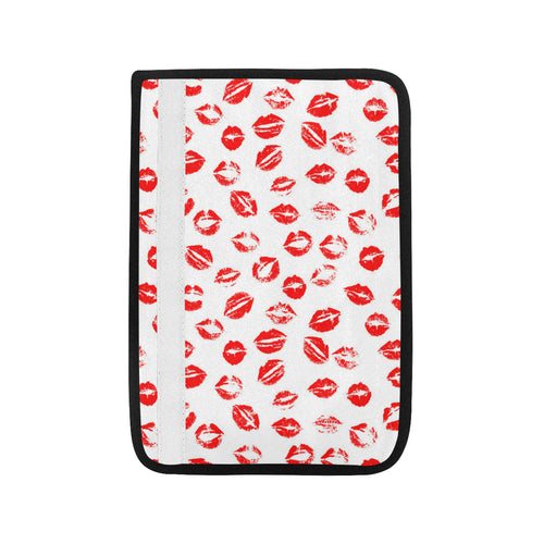 Lips Pattern Print Design 01 Car Seat Belt Cover