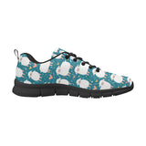 Sheep Heart Pattern Men's Sneakers Black