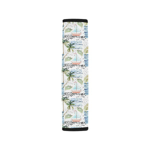 Sailboat Pattern Theme Car Seat Belt Cover