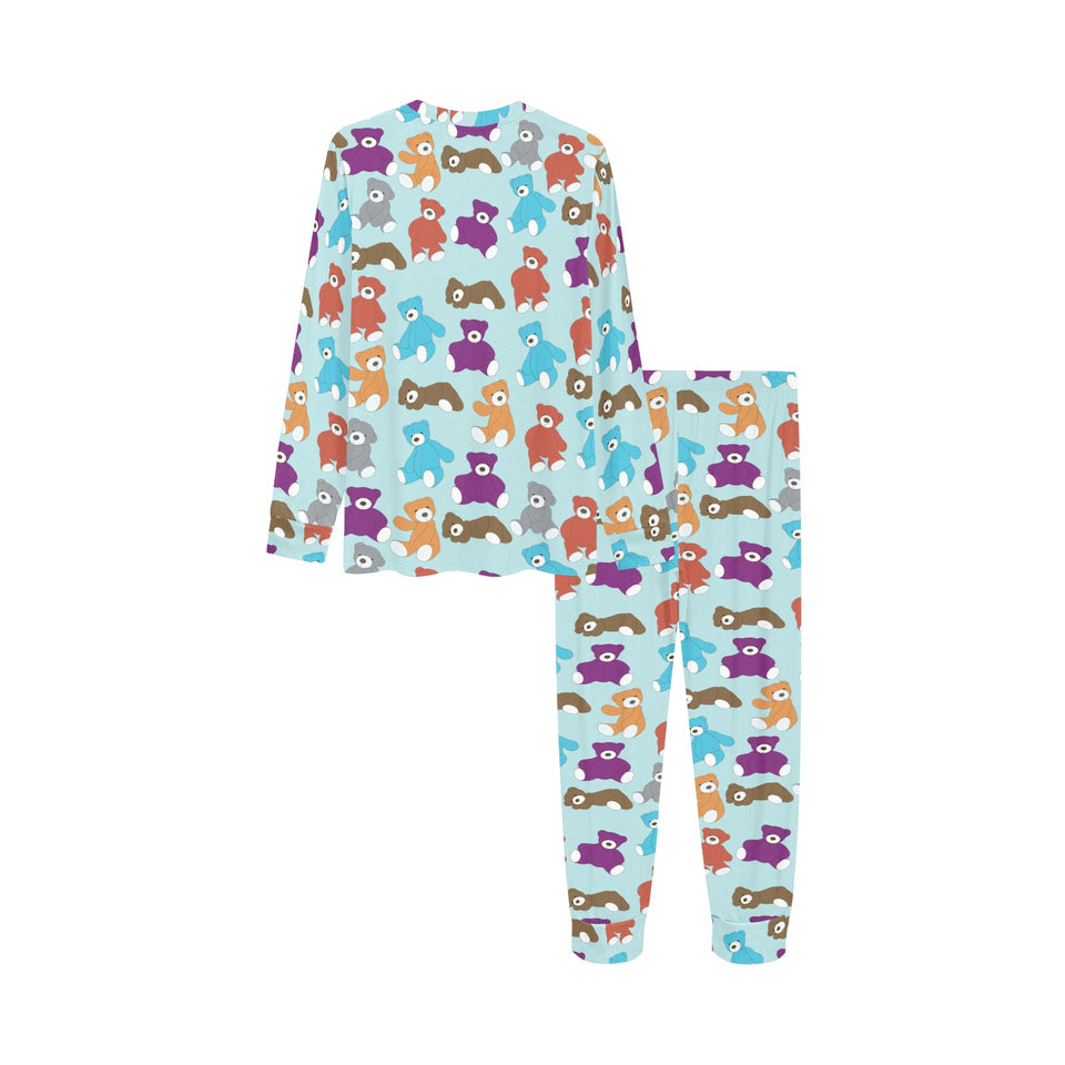 Teddy Bear Pattern Print Design 03 Kids' Boys' Girls' All Over Print Pajama Set