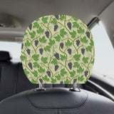 Grape Leaves Pattern Car Headrest Cover