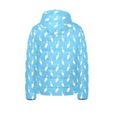 Pelican Pattern Print Design 02 Kids' Boys' Girls' Padded Hooded Jacket