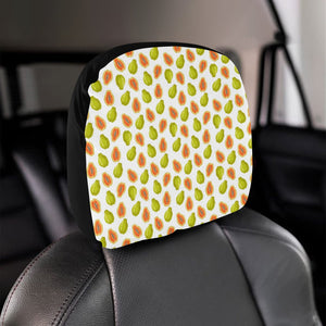 Papaya Pattern Theme Car Headrest Cover