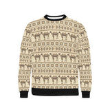 Traditional Camel Pattern Ethnic Motifs Men's Crew Neck Sweatshirt