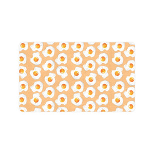 Fried Eggs Pattern Print Design 01 Doormat