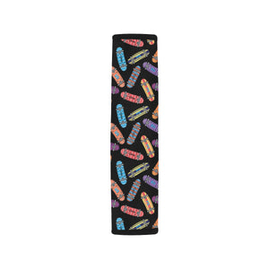 Skate Board Pattern Print Design 04 Car Seat Belt Cover