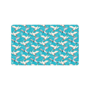 Seagull Pattern Print Design 03 Doormat