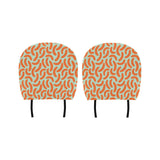 Sausage Pattern Print Design 04 Car Headrest Cover