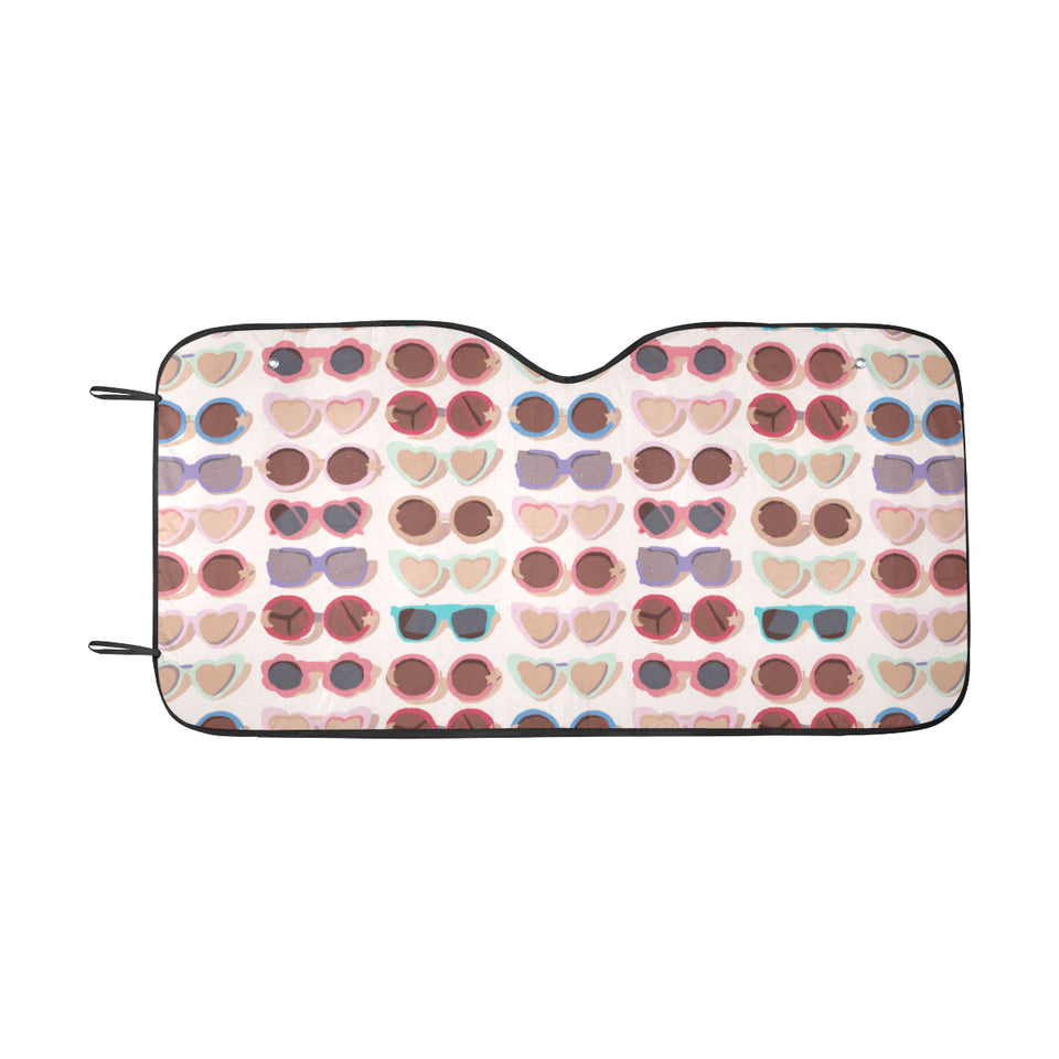 Sun Glasses Pattern Print Design 04 Car Sun Shade