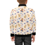 Teddy Bear Pattern Print Design 01 Kids' Boys' Girls' Bomber Jacket