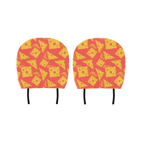 Sliced Cheese Pattern Car Headrest Cover