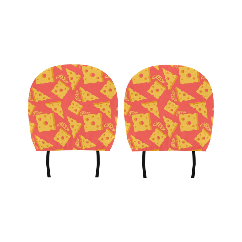 Sliced Cheese Pattern Car Headrest Cover