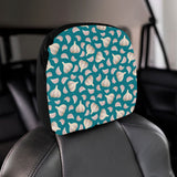 Garlic Pattern Background Car Headrest Cover