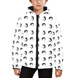 Swordfish Pattern Print Design 01 Kids' Boys' Girls' Padded Hooded Jacket