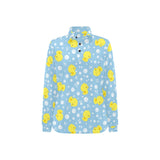 Duck Pattern Print Design 02 Women's Long Sleeve Polo Shirt