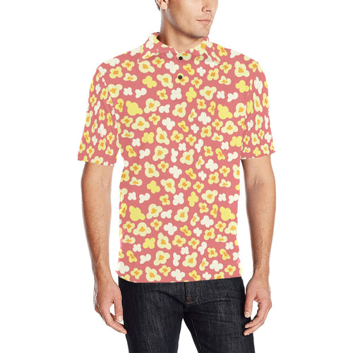 Popcorn Pattern Print Design 01 Men's All Over Print Polo Shirt