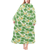 Horseshoes Pattern Print Design 05 Blanket Robe with Sleeves