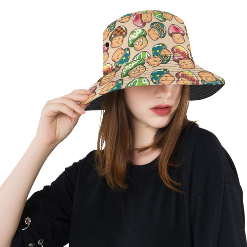 Mushroom Pattern Unisex Bucket Hat