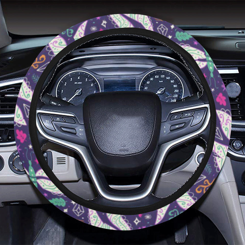 Cute Dragonfly Pattern Car Steering Wheel Cover
