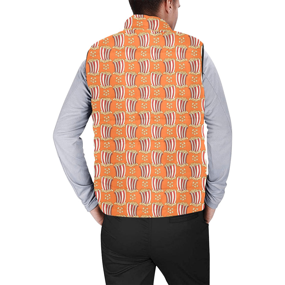 Popcorn Pattern Print Design 05 Men's Padded Vest