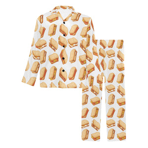 Sandwich Pattern Print Design 01 Men's Long Pajama Set