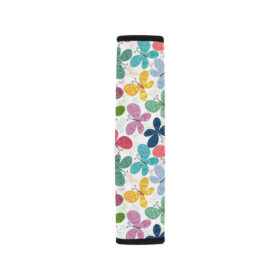 Colorful Butterfly Pattern Car Seat Belt Cover