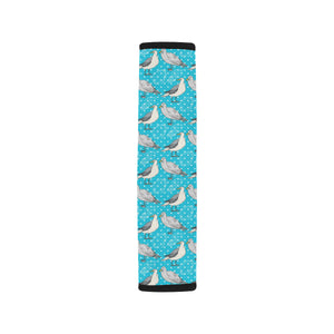 Seagull Pattern Print Design 02 Car Seat Belt Cover