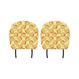 Cheese Pattern Car Headrest Cover