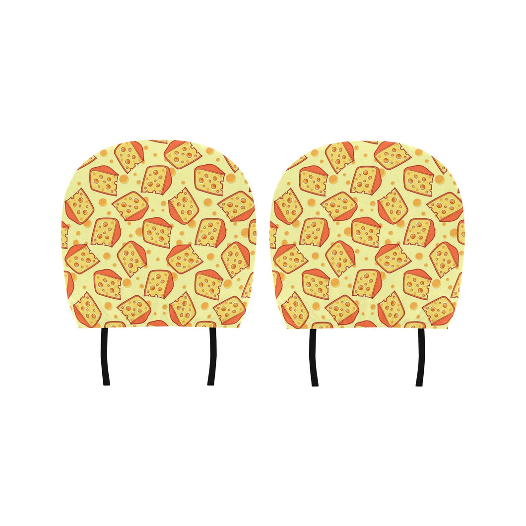 Cheese Pattern Car Headrest Cover