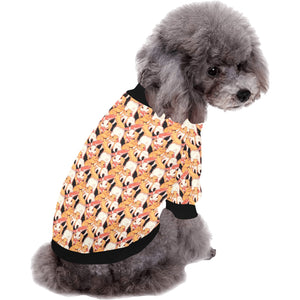 Squirrel Pattern Print Design 04 All Over Print Pet Dog Round Neck Fuzzy Shirt