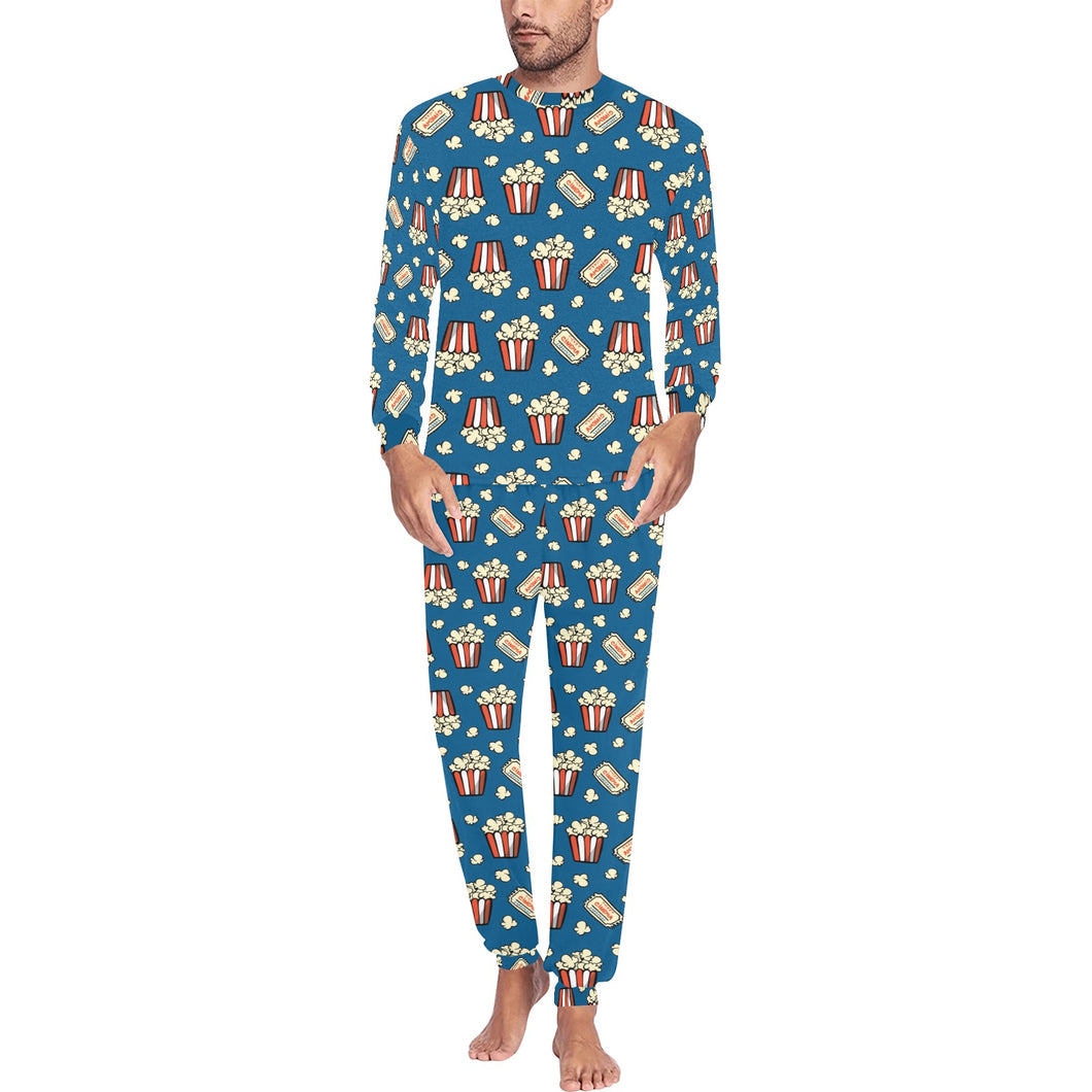 Popcorn Pattern Print Design 03 Men's All Over Print Pajama