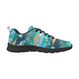 Sailboat Water Color Pattern Men's Sneakers Black