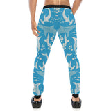 Shark Pattern Blue Theme Unisex Casual Sweatpants