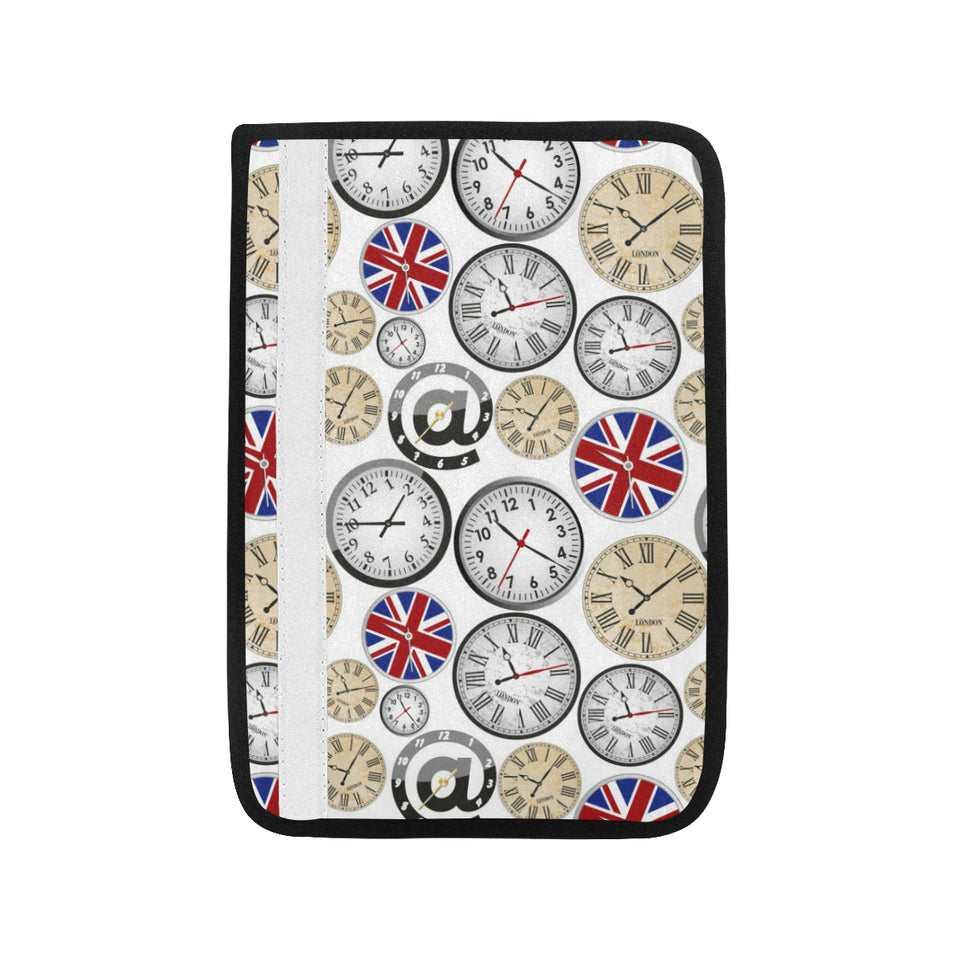 Wall Clock UK Pattern Car Seat Belt Cover