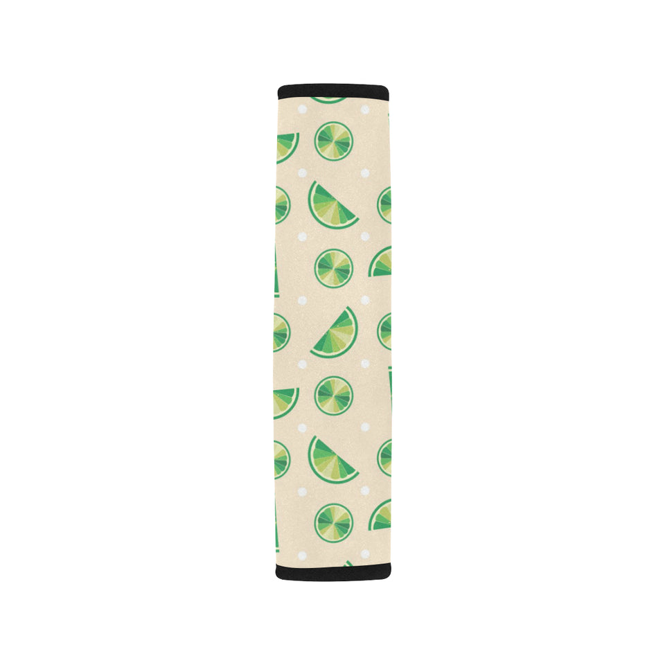 Lime Pattern Car Seat Belt Cover