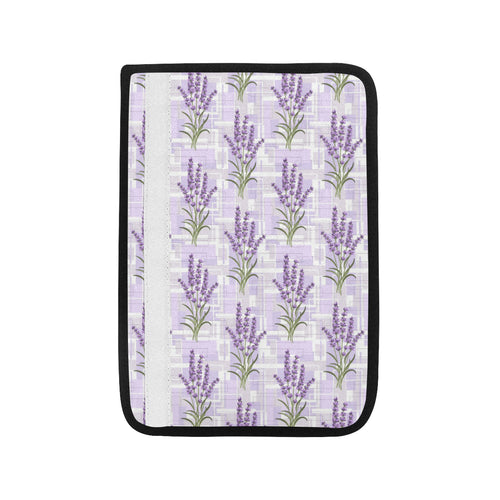 Lavender Pattern Theme Car Seat Belt Cover