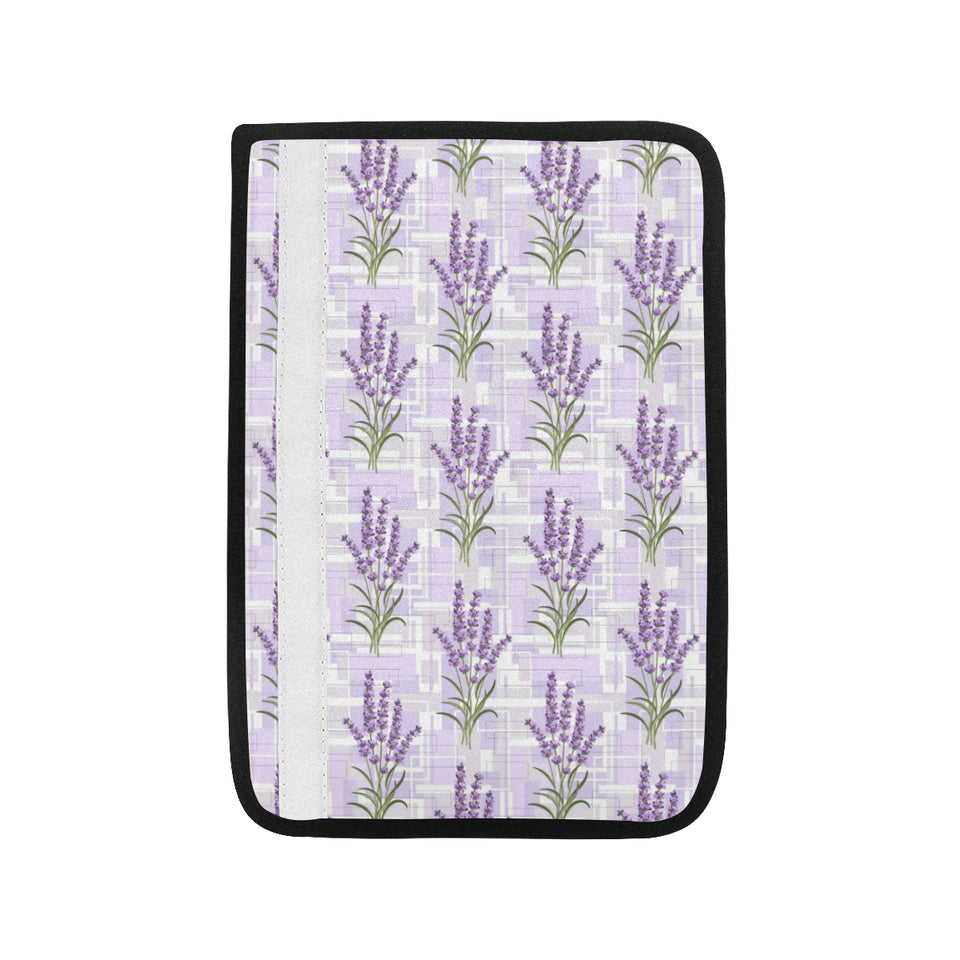 Lavender Pattern Theme Car Seat Belt Cover