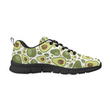 Avocado Pattern Men's Sneakers Black