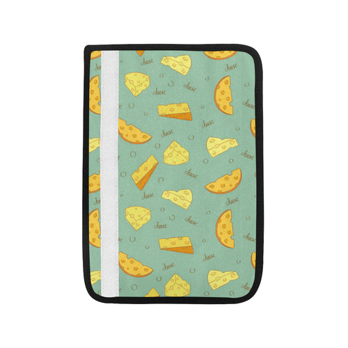 Cheese Pattern Background Car Seat Belt Cover