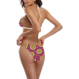 Sliced Passion Fruit Pattern Sexy Bikinis Two-Pieces Swimsuits