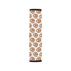 Pretzels Pattern Print Design 05 Car Seat Belt Cover