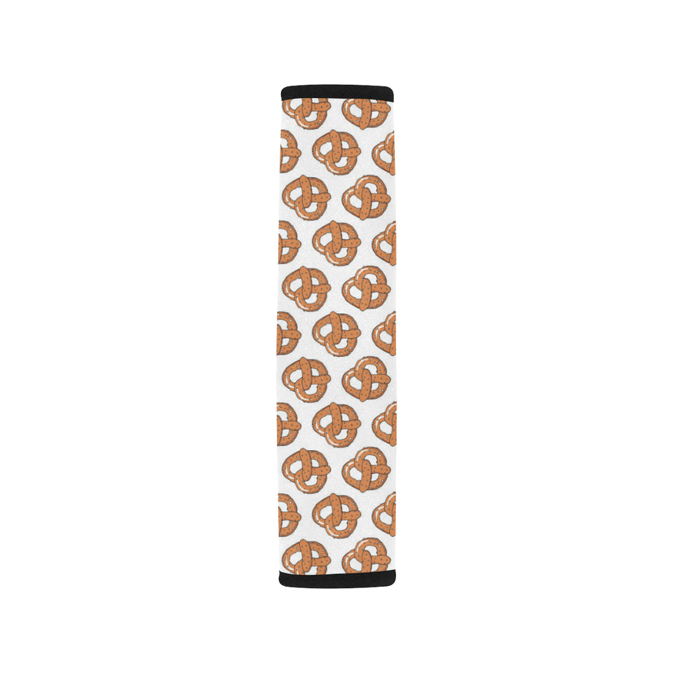 Pretzels Pattern Print Design 05 Car Seat Belt Cover