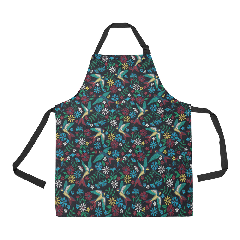 Swallow Pattern Print Design 04 Adjustable Apron