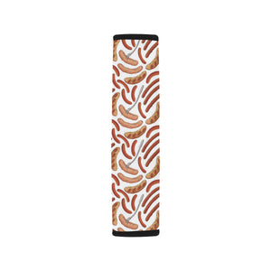 Sausage Pattern Print Design 05 Car Seat Belt Cover