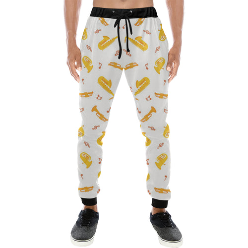 Saxophone Pattern Theme Unisex Casual Sweatpants