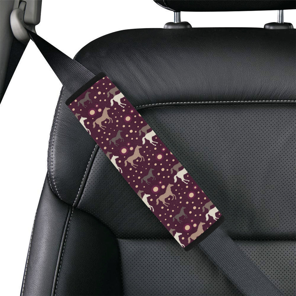 Horse Pattern Background Car Seat Belt Cover