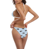 Sleep Boston Terrier Bone Pattern Sexy Bikinis Two-Pieces Swimsuits