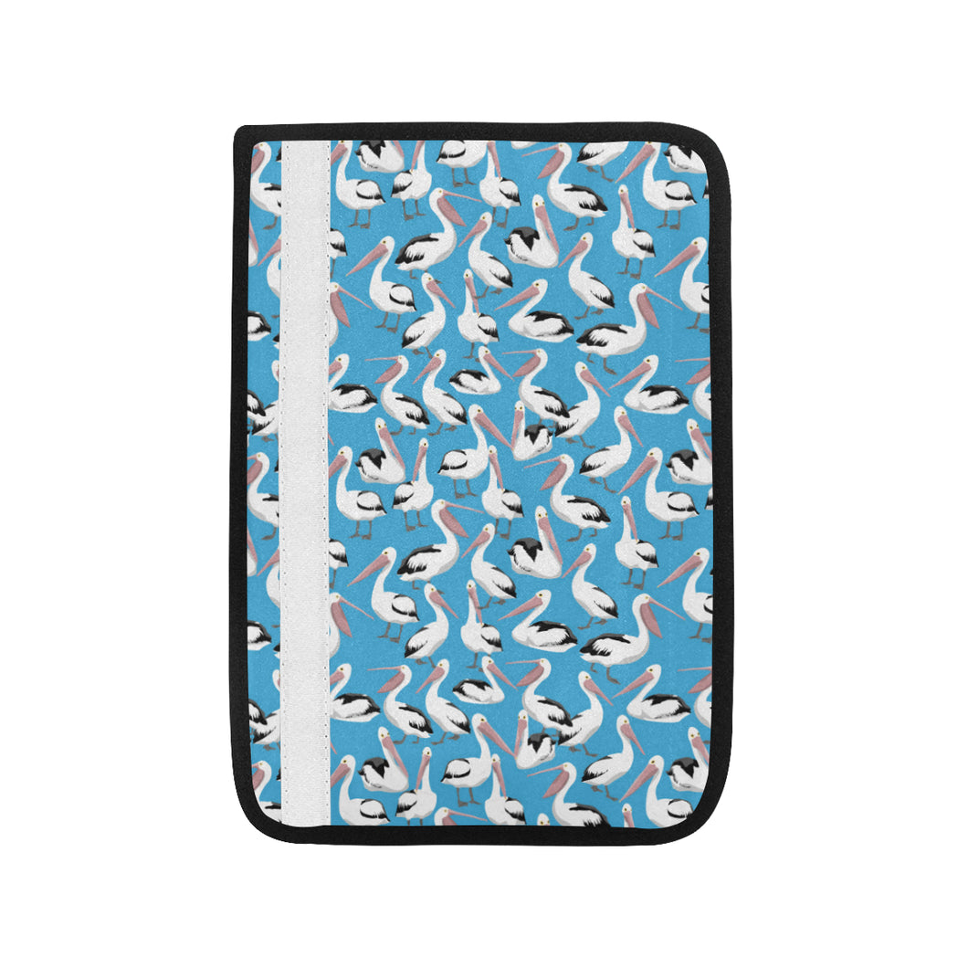 Pelican Pattern Print Design 04 Car Seat Belt Cover