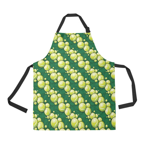 Tennis Pattern Print Design 04 Adjustable Apron